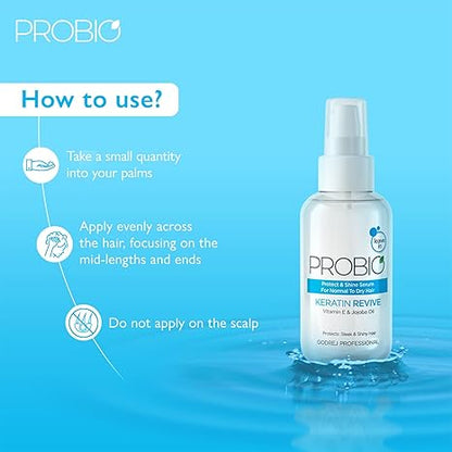 Godrej Professional Probio Keratin Revive Shine Serum - 100 ml