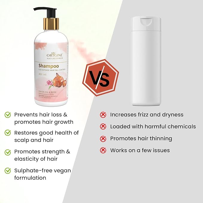 Origine Naturespired Shampoo For Intense Hair Fall Control - 300 ml