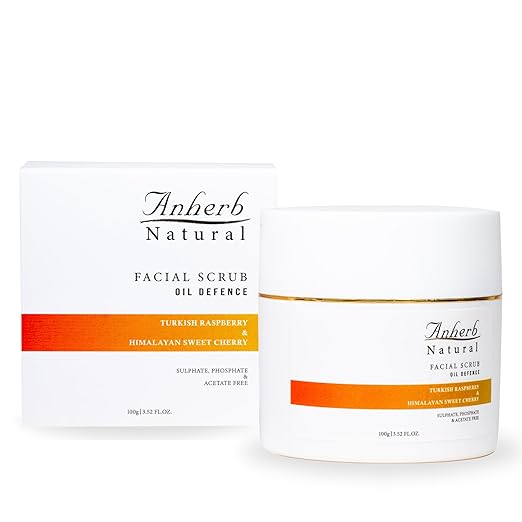 Anherb Natural Oil Defence Facial Scrub With Turkish - 100 gms