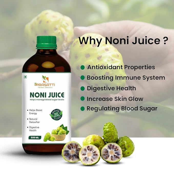 Prasatti Herbal Organic Plant Based Elixir Noni Juice - 250 Ml