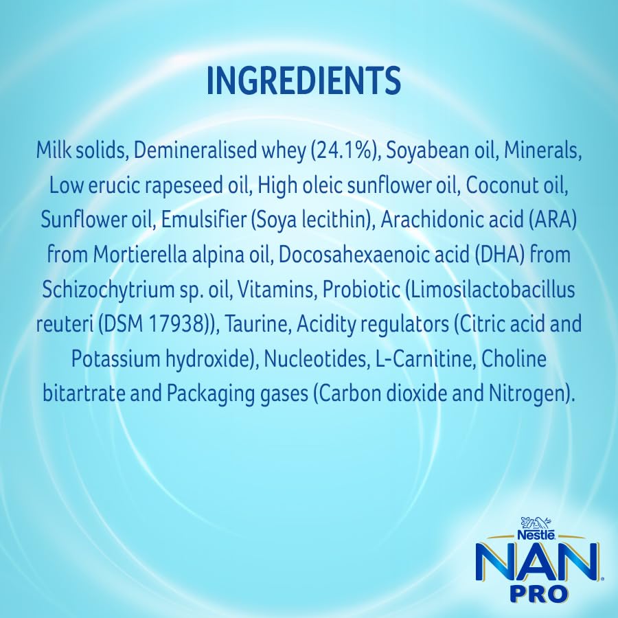 NestlÃ© NAN PRO 1 Infant Formula with Probiotic (Up to 6 months), Stage 1-400g Pouch in Box