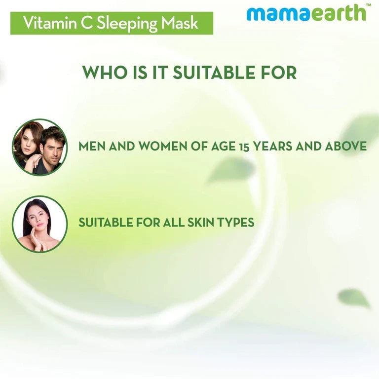 Mamaearth Vitamin C Sleeping Mask with Aloe Vera for Skin Illumination- 100 gm