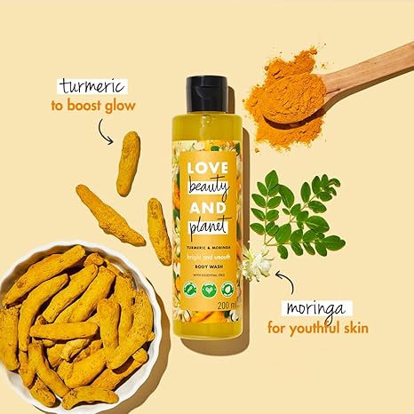 Love Beauty & Planet Turmeric & Moringa Brightening Body Wash - 200 ml