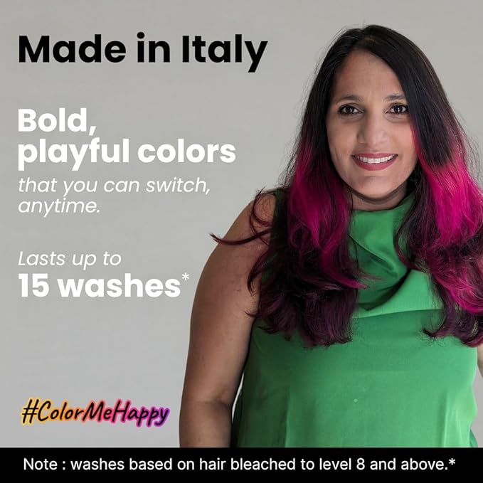2.Oh Italian Fuchsia Pink Hair Color For Women & Men Lasts upto 12-15 Washes - 100 ml