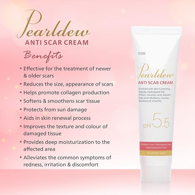 Pearldew Anti Scar Cream With Aloe Vera, Carrot, Bearberry - 25 Ml | Pack of 2