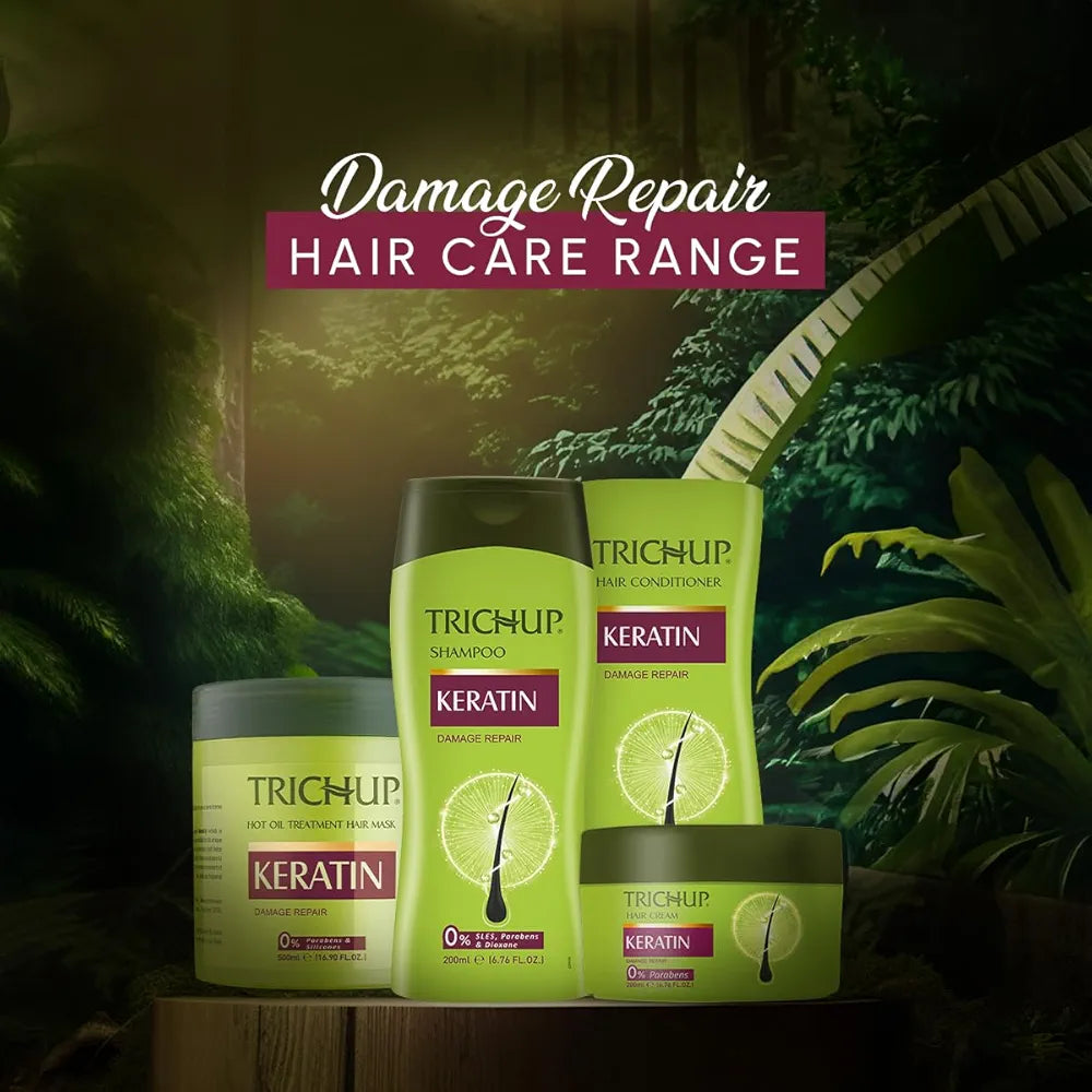Trichup Keratin Lemon Hair Conditioner Of Hair Damage Repair For All Types -200 ml