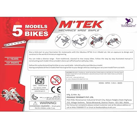 Toykraftt Mechanics Toys for Boys Girls Mechanic Set Birthday Gift for Boys Girls Stem Toys