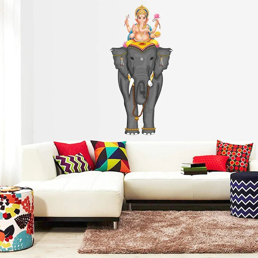 Rangoli White Glossy Vinyl Wall Sticker Premium Self-Adhesive Waterproof Parent-7 Design-21
