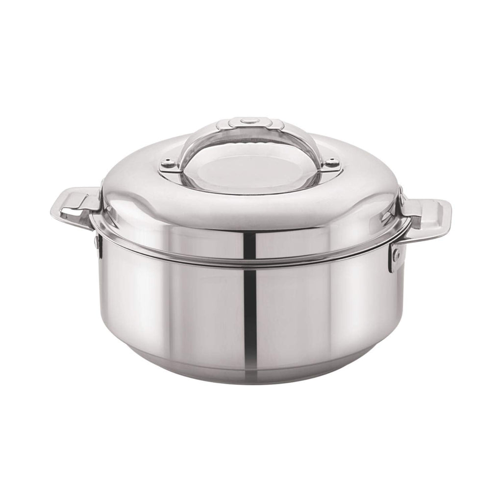 Cello Maxima Stainless Steel Double Walled Insulated Casserole | Silver | 2000ml