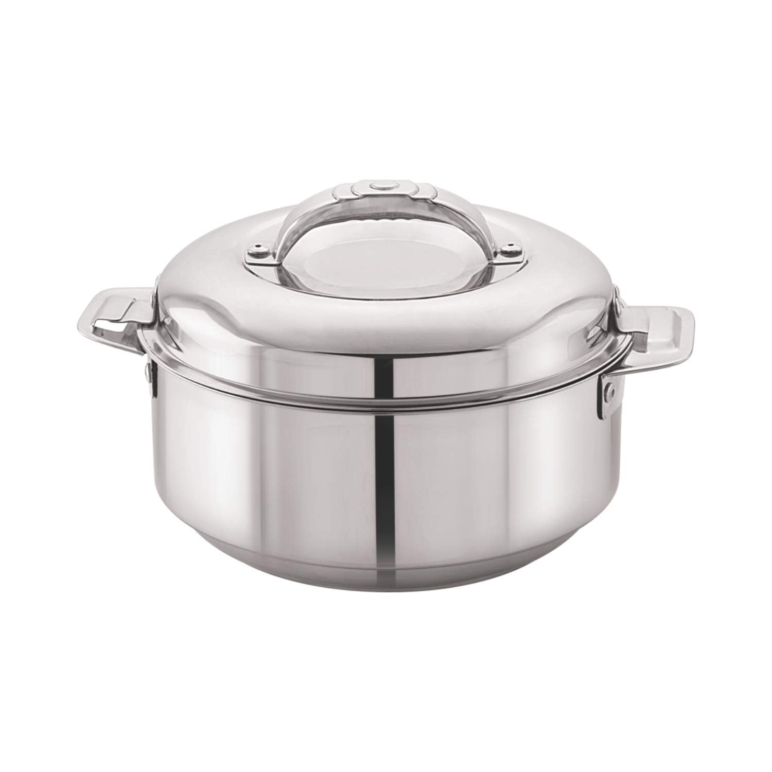 Cello Maxima Stainless Steel Double Walled Insulated Casserole | Silver | 2000ml
