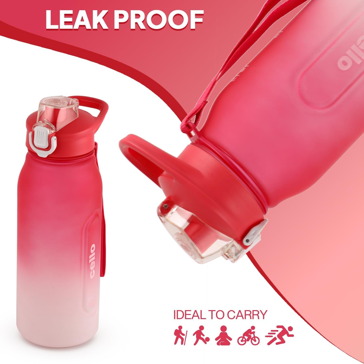 Cello Rise N Shine Large Sipper Water Bottle - 1230ml
