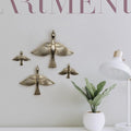 The Artment Minimalist Flight To Freedom Wall Décor Hanging Set of 4 Gold