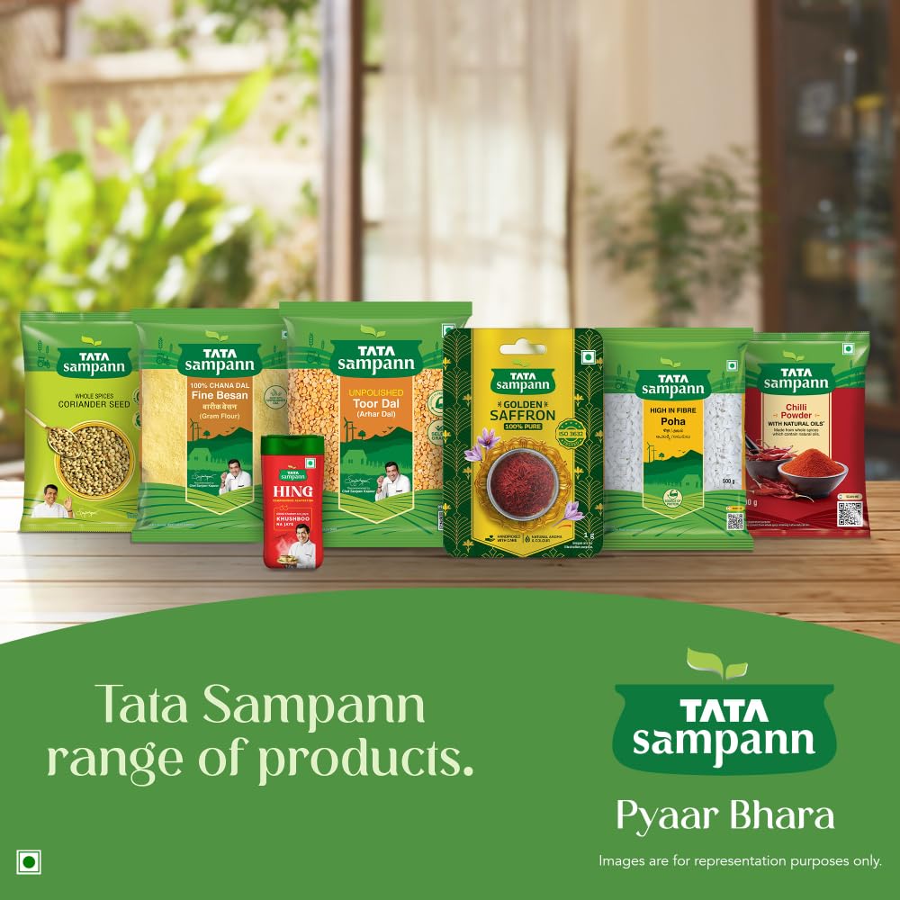Tata Sampann Golden Saffron, 1g, Natural Aroma & Colour, Pure & Natural Kesar, ISO 3632 Tested