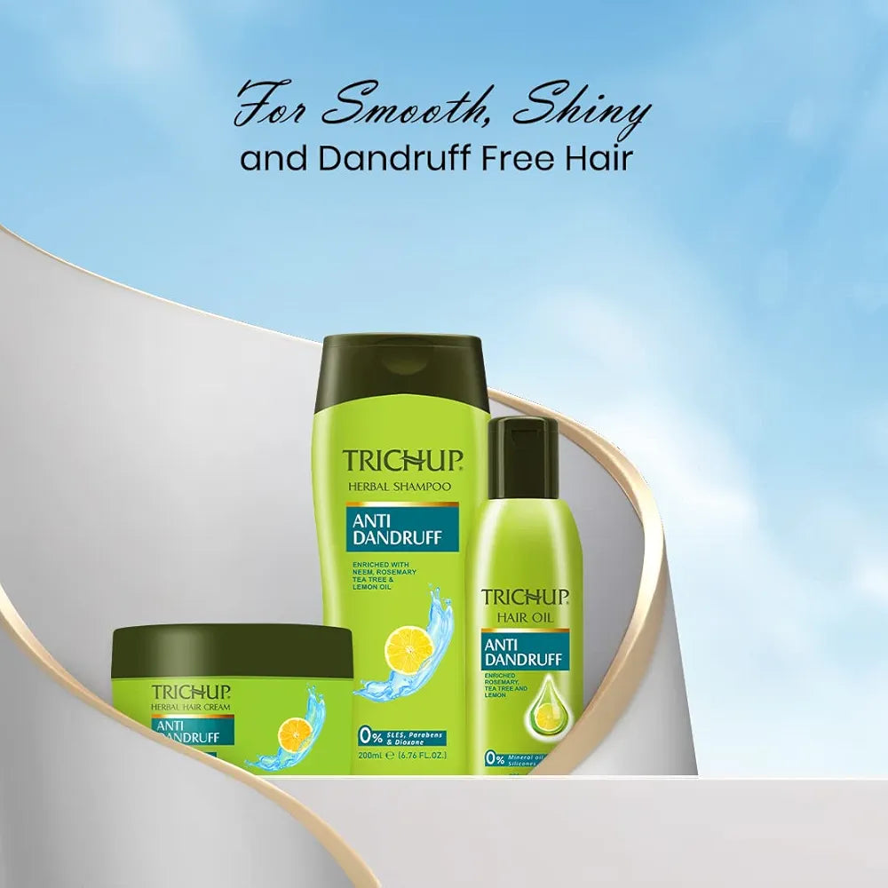 Trichup Anti Dandruff Herbal Shampoo With Neem, Rosemary & Tea Tree Oil 200 ml