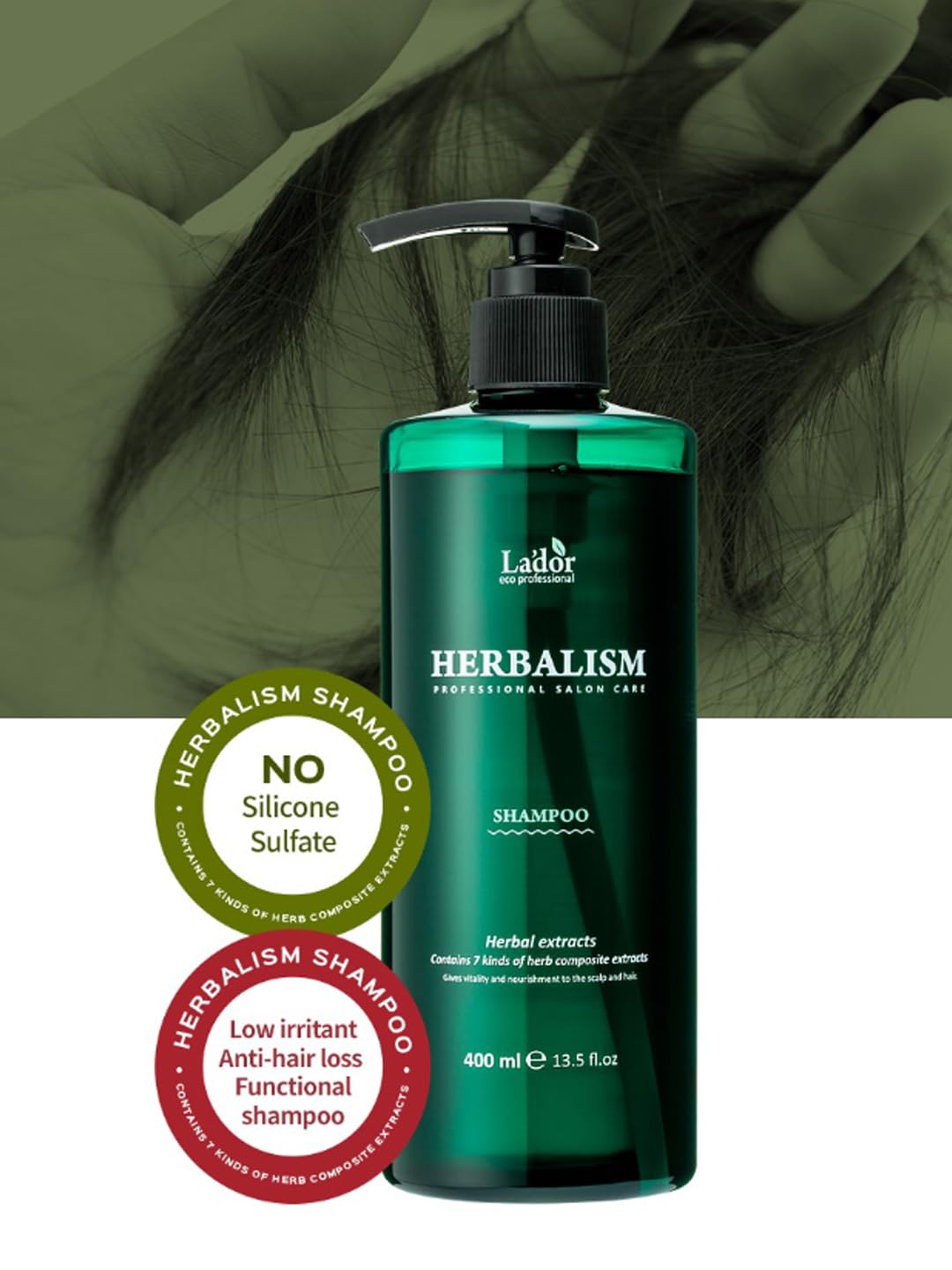 Lador Herbalism Shampoo For Women & Men Controls Hair Fall