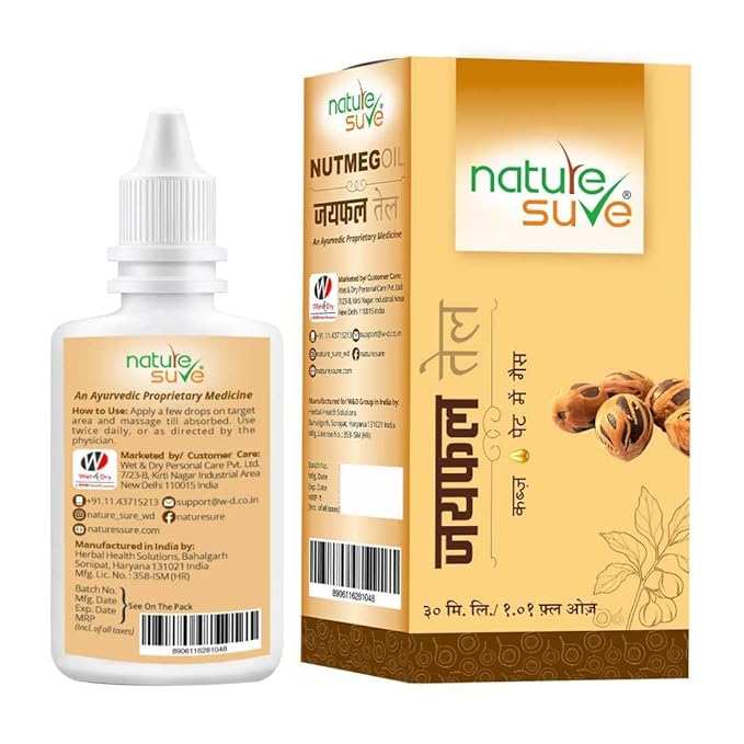 Nature Sure Nutmeg Jaiphal Oil - 30 ml