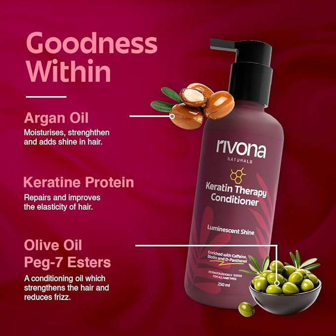 Rivona Naturals Keratin Therapy Conditioner - 250 ml