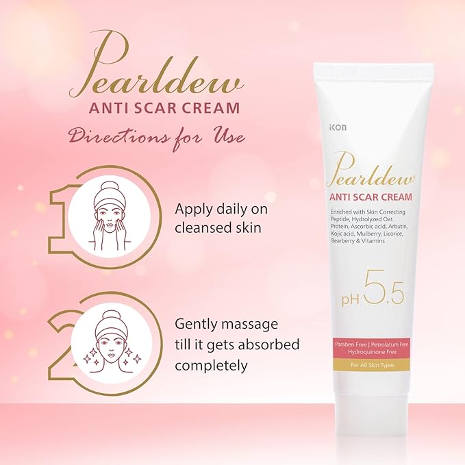 Pearldew Anti Scar Cream With Aloe Vera, Carrot, Bearberry - 25 Ml | Pack of 2
