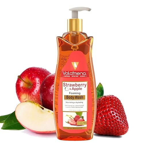 volamena Strawberry & Apple Foaming Body Wash - 300 ml