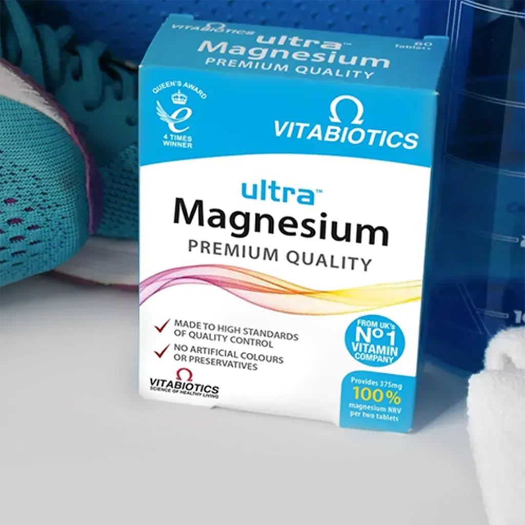 Ultra Magnesium 200 mg Tablets | Magnesium Supplement | Nutritional Supplement | Gluten Free | 60 Tablets