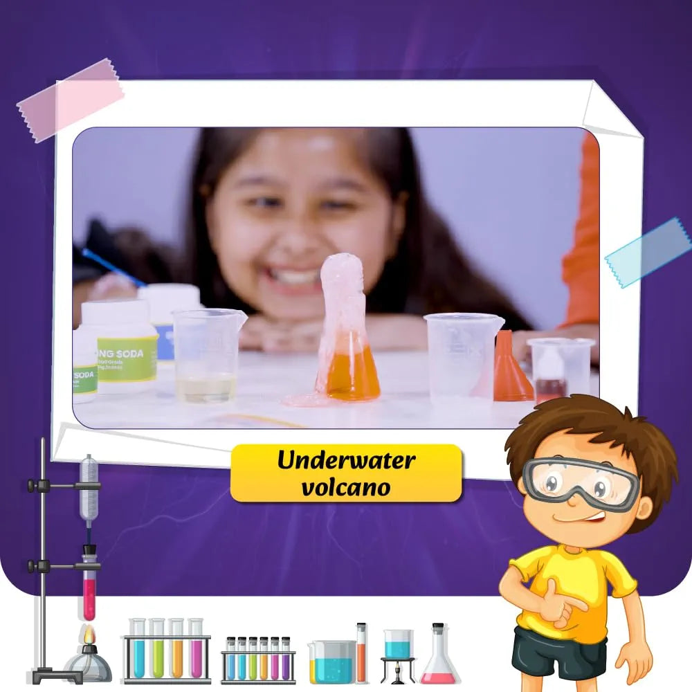 PW Science Kit 2-in-1 Gift Set Junior Science Kit & Slime Kit for 4 to 15 Years Old Growing Kids Educational Learning Toys