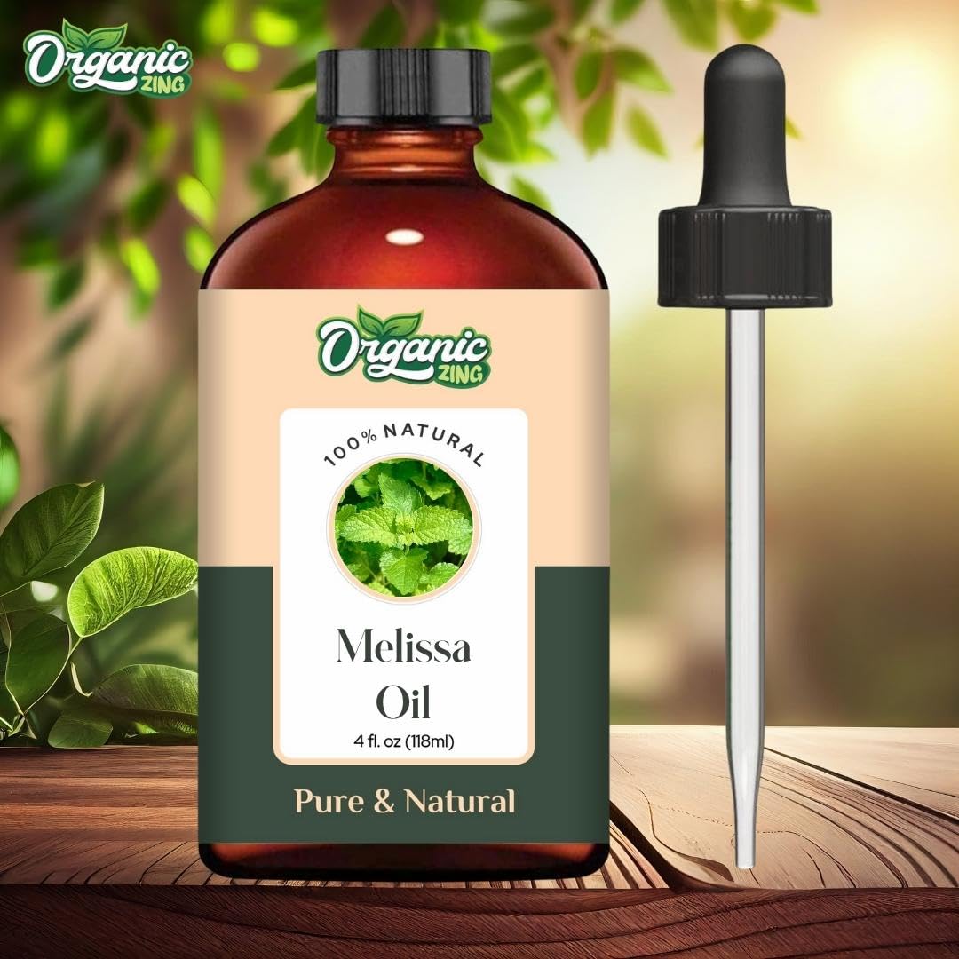Organic Zing Melissa (Melissa Officinalis) Oil | Essential Oil - 118 Ml