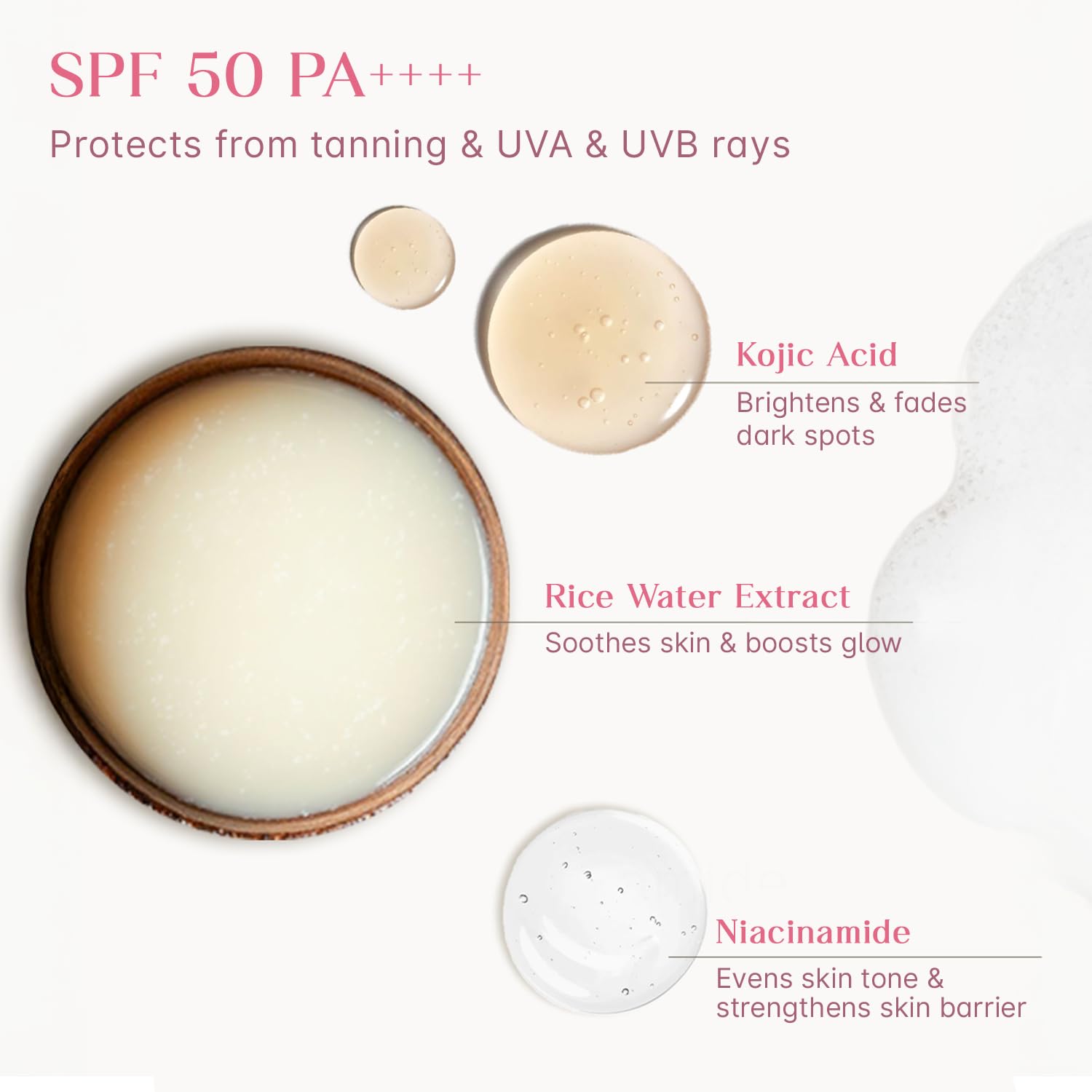 Seoulskin Kojic Acid Sunscreen SPF 50 PA ++++ | Helps Fade Dark Spots & Pigmentation | Non â€“ Sticky & Non- Greasy | No White Cast | Broad Spectrum UVA & UVB Protection | All Skin Types | For Men & Women | Lightweight Korean Sunscreen | 50 g
