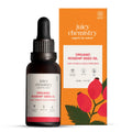 Juicy Chemistry 100% Pure & Certified Organic Rosehip Seed Oil, 30ml | Cold-Pressed & Therapeutic Grade | Fades Scars & Pigmentation | Brightens Skin Tone | Hydrating | Boosts Collagen | Anti Ageing | Dermatologically Tested
