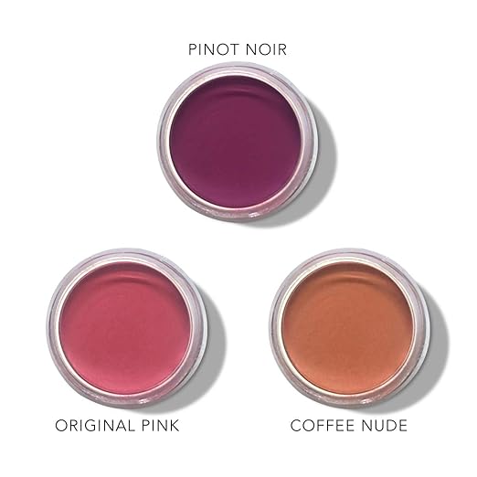 Daughter Earth Vegan Lip and Cheek Tint for Women | Pinot Noir, Original Pink, Coffee Nude - 4.5 Gms