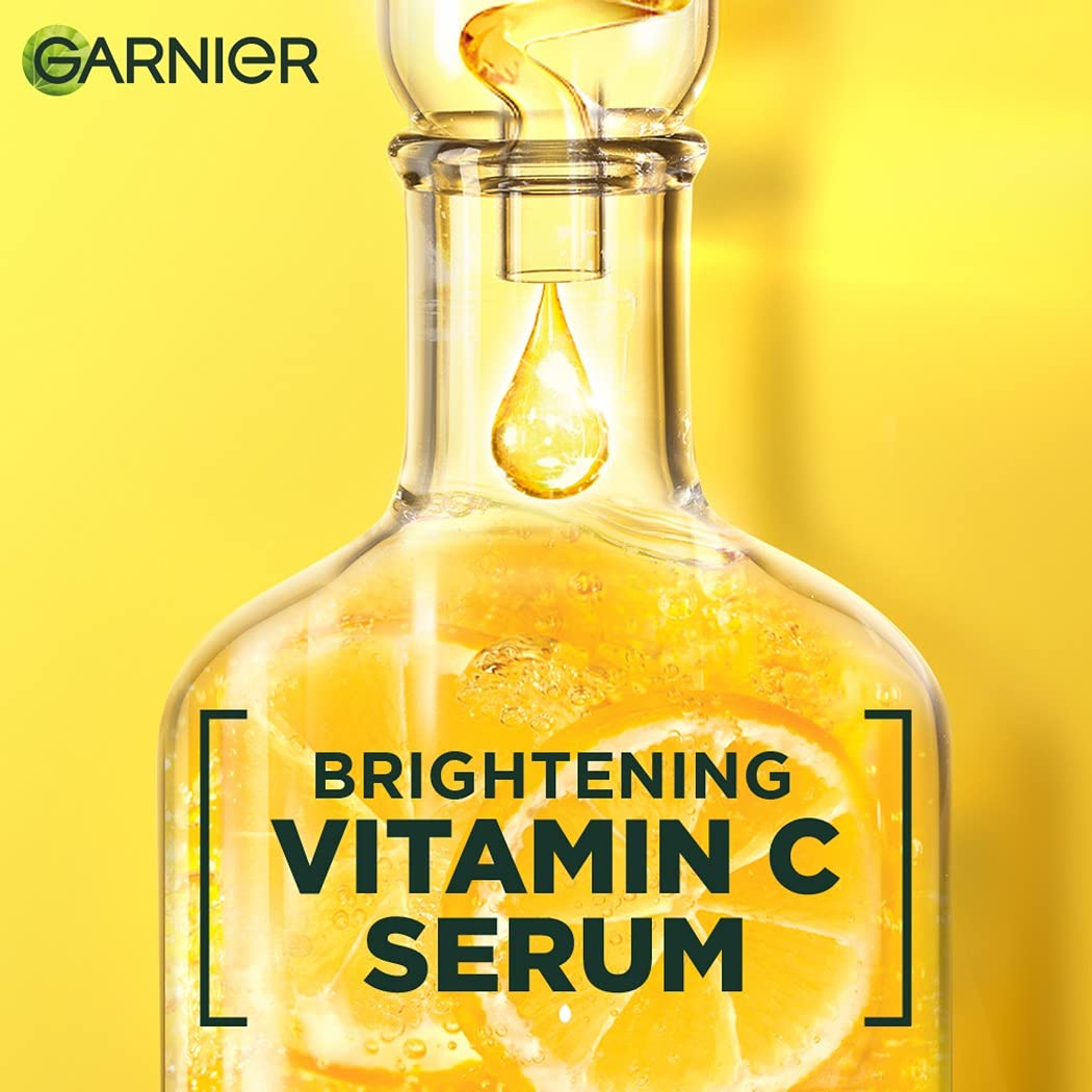 Garnier Brightening Moisturiser, Serum Gel, Infused with Vitamin C and Lemon, For Radiant skin, Oil Free Skin for upto 12 hours, Bright Complete Vitamin C, for all Skin Types, For Men and Women, 45g
