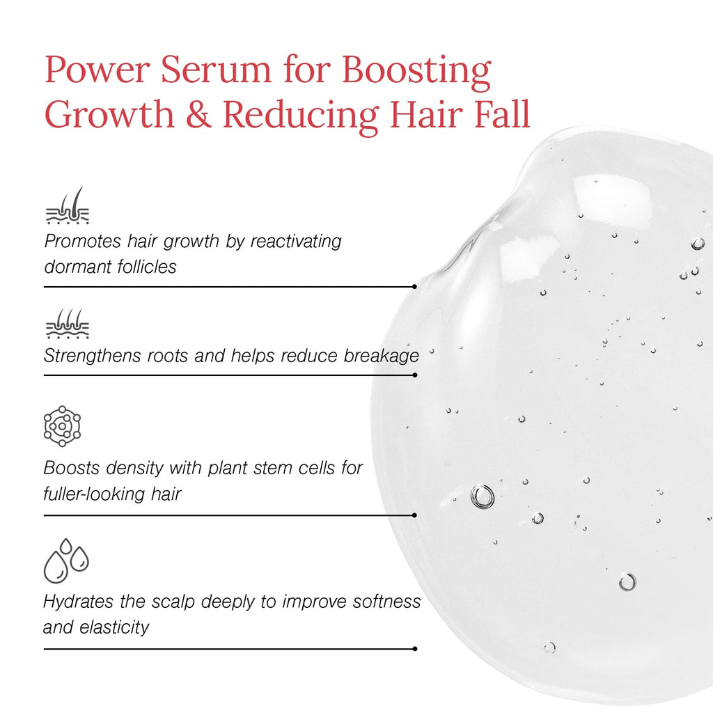 Juicy Chemistry Stem Cells + Multi-Peptide Hair Growth Serum with Redensyl & Anagain, 30 ml | Hair Growth Booster | Controls Hair Fall | Clinically Proven Actives | Leave-In Serum for Thicker & Stronger Hair