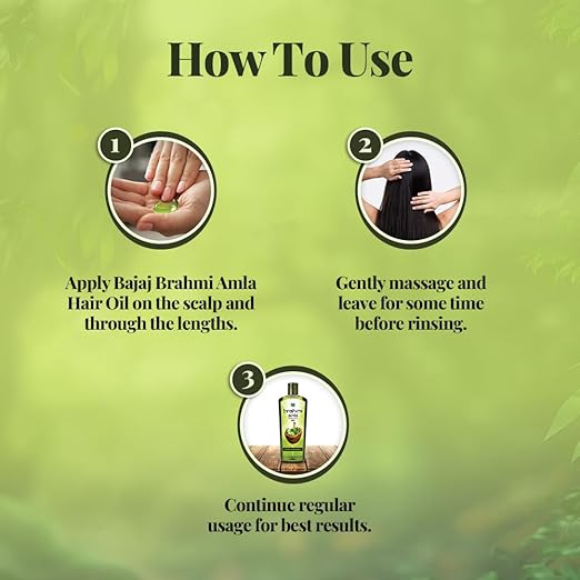 Bajaj Amla Hair Oil for Hair Growth with Brahmi - 400 ml