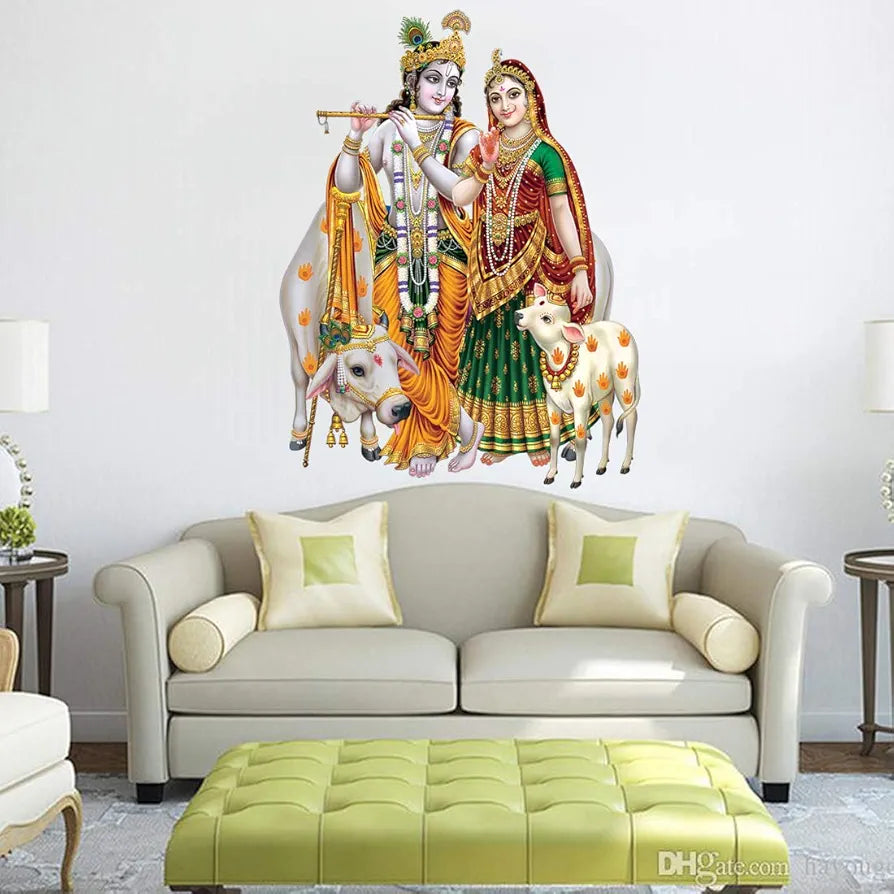 Rangoli White Glossy Vinyl Wall Sticker Premium Self-Adhesive Waterproof Parent-7 Design-7
