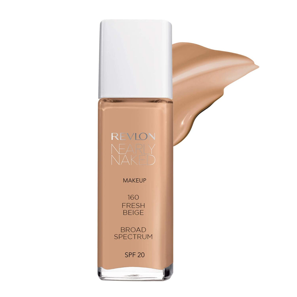Revlon Nearly Naked Make Up Foundation - Fresh Beige 160, 30ml Bottle