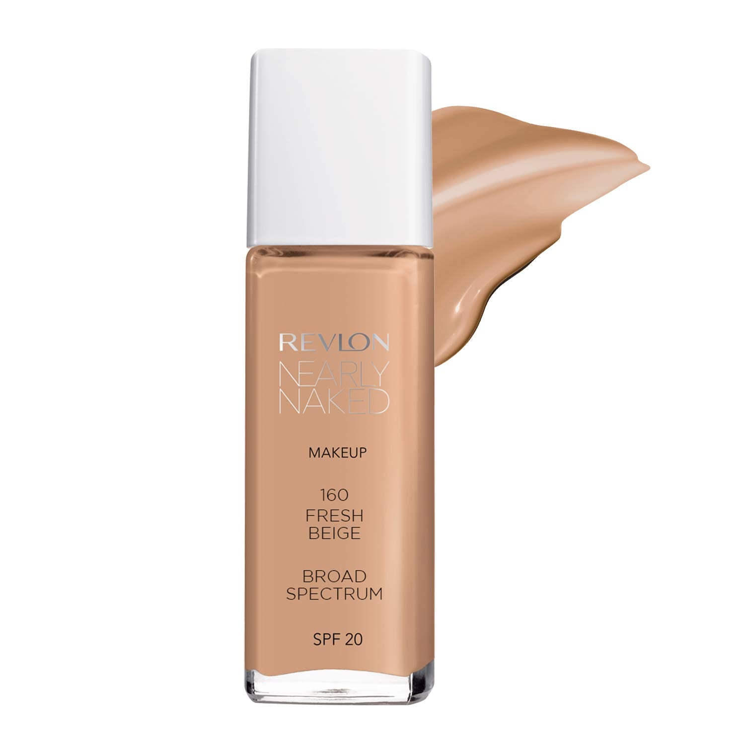 Revlon Nearly Naked Make Up Foundation - Fresh Beige 160, 30ml Bottle