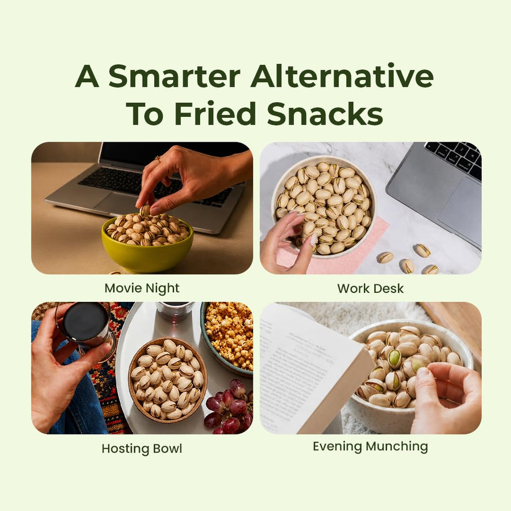 Bolas Roasted & Salted California Pistachios 200g | Pista | Rich in Protein, Phosphorus & Dietary Fibre | Low Calorie | Crunchy Healthy Snack | Dry Fruits