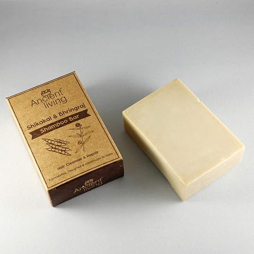 Ancient Living Shikakai & Bhringraj Shampoo Bar - 100 gms Each (Pack of 2)