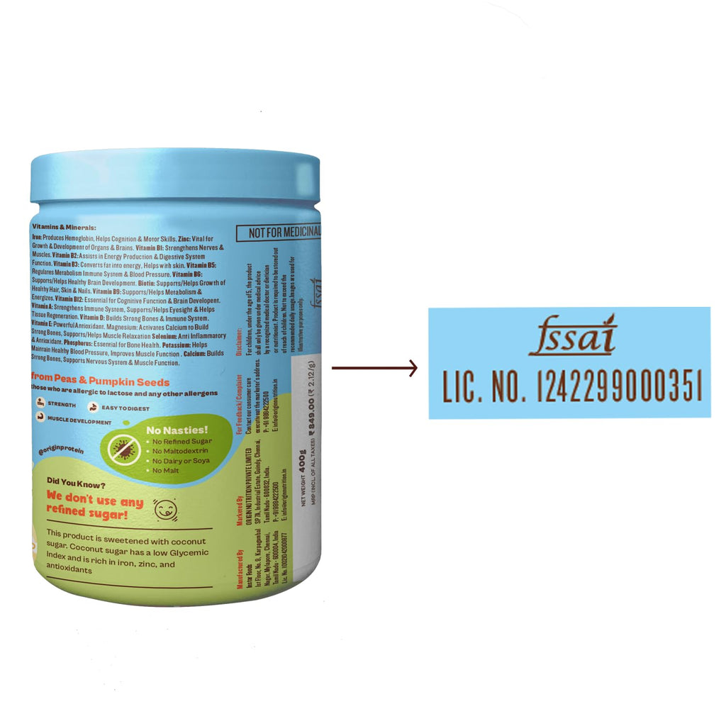 Origin Nutrition Go-Go Fuel Protein - 400 gms