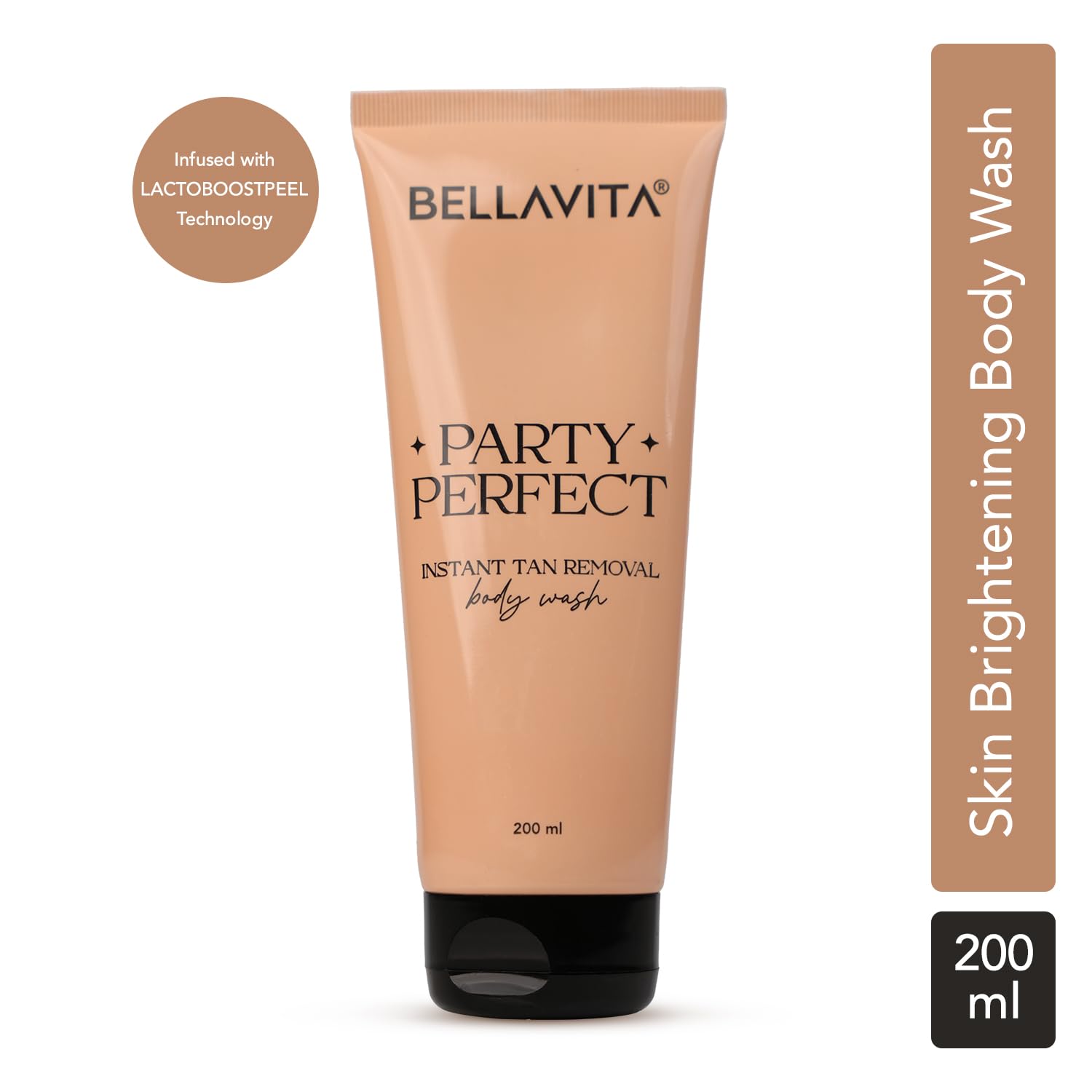 BELLAVITA Party Perfect 2-in-1 Body Wash| Instant Tan Removal | Instant Brightening | Even Skin Tone | For Men & Women | 200ml