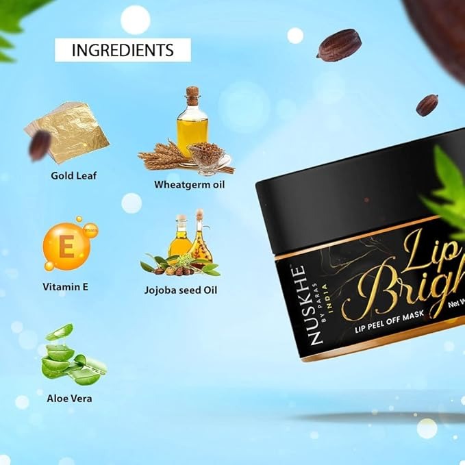 Nuskhe By Paras Lip Bright Lip peel of mask - 20 ml
