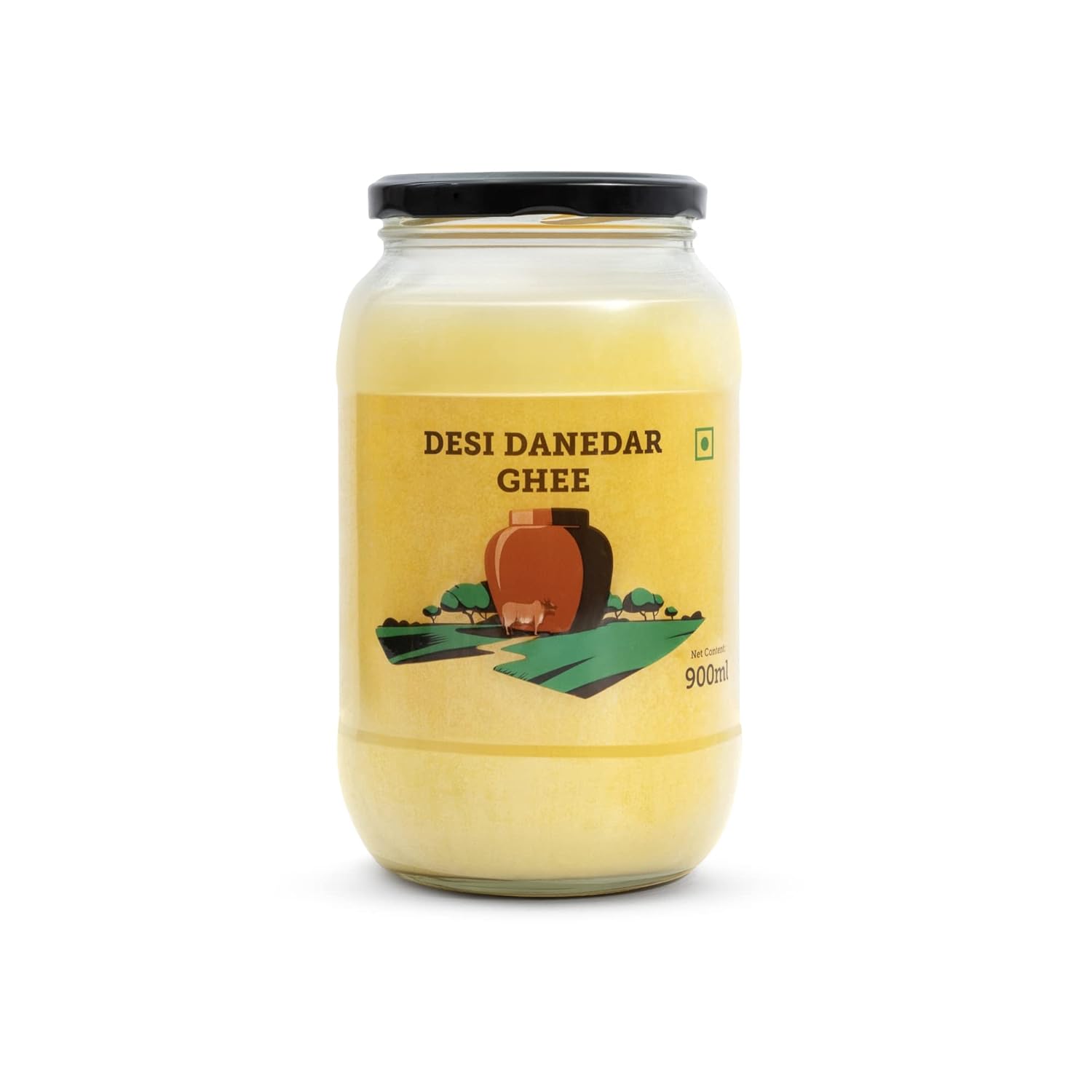 Country Delight Cow Ghee | 100% Pure Desi Danedar Cow Ghee, 900 ML (Single Pack) - Naturally Aromatic with a Unique Granular Texture