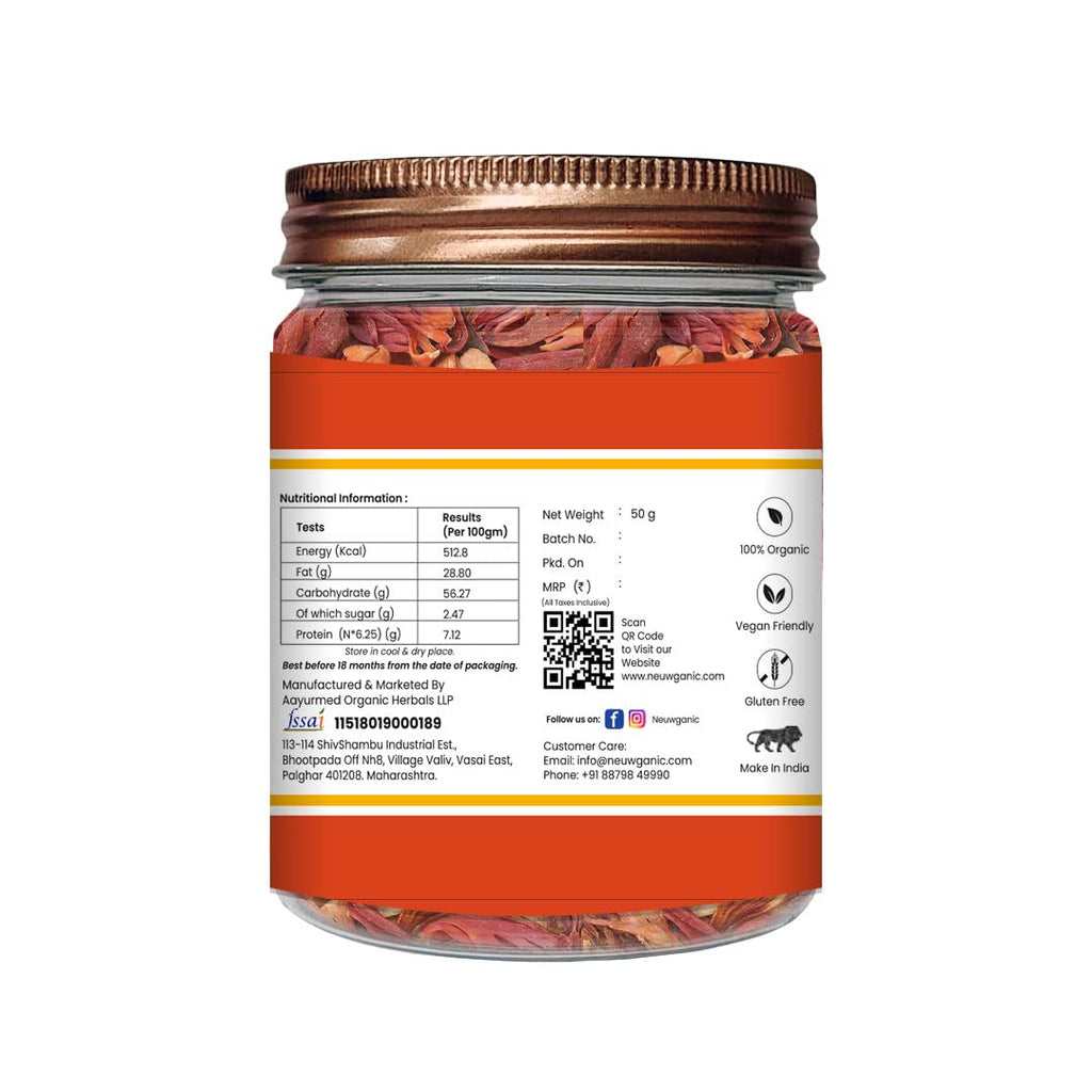 Neuwganic Organic Mace Whole Pure & Natural Javitri - 50 Grams