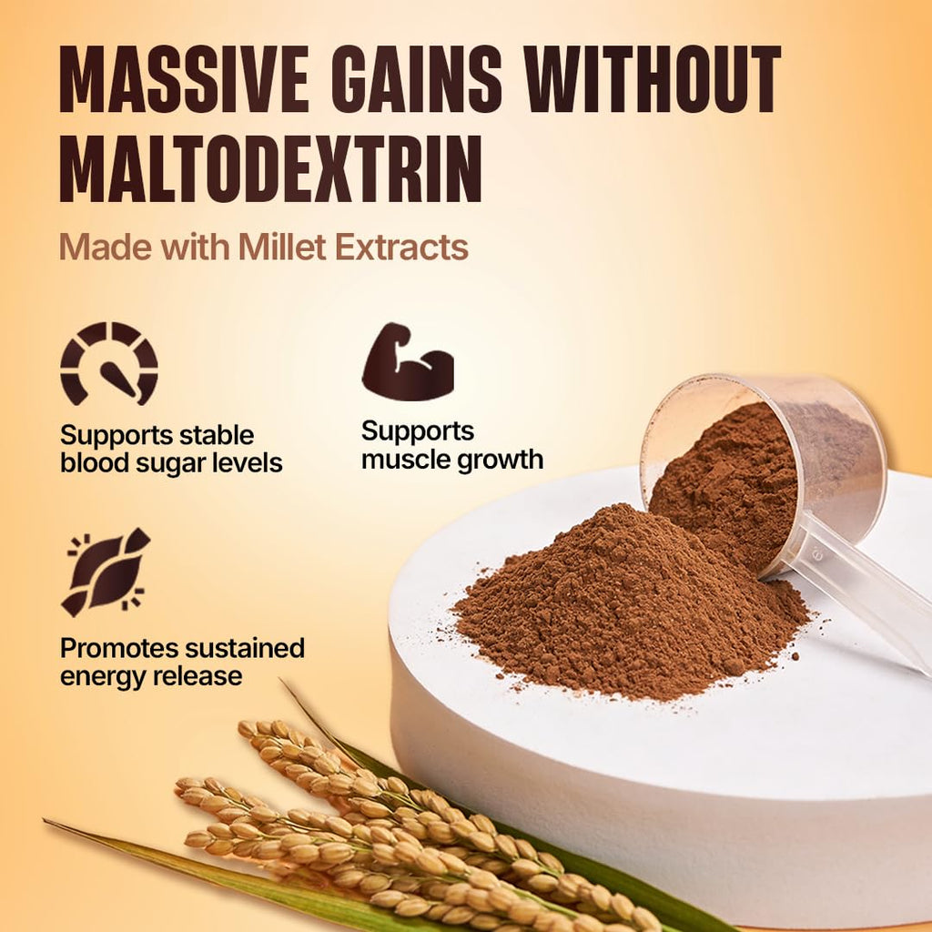Beast Life High Protein Mass/Weight Gainer | 1 KG | Belgian Chocolate with Free Shaker | NABL LAB Tested | For Muscle Gain & Fast Growth | Cereal-Based Formula, No Maltodextrin | India's #1 Cereal Based Bulk Gainer
