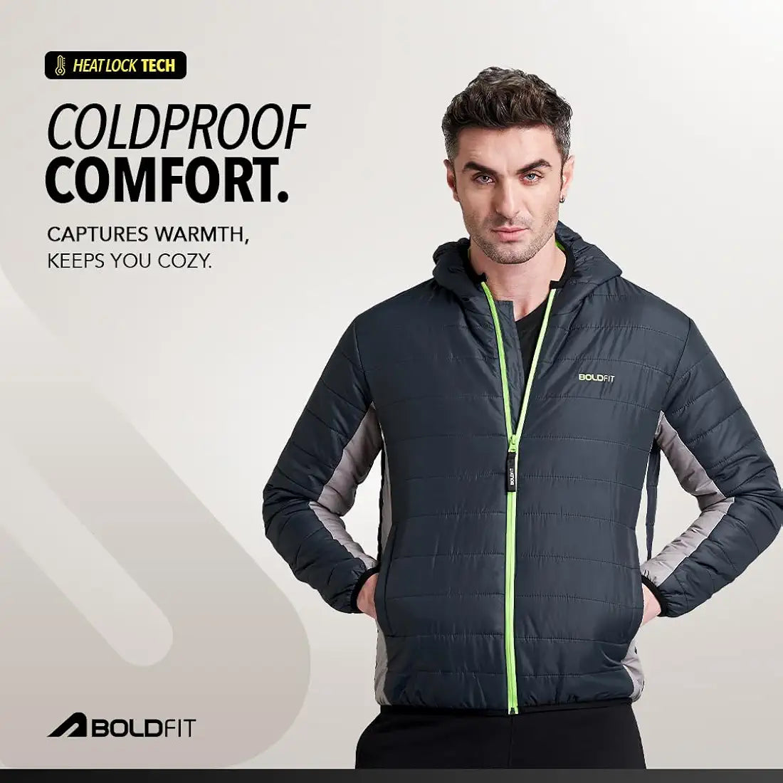Boldfit jackets for Men Stylish Latest Puffer winter Jacket