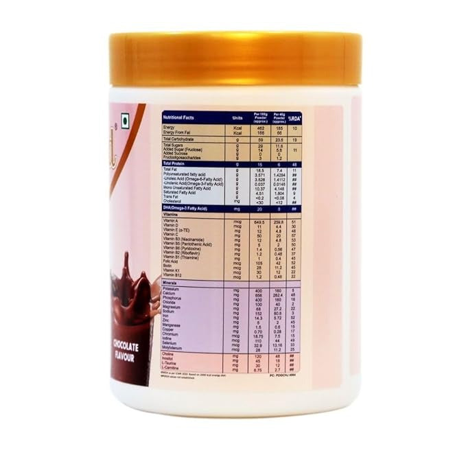 Pediagold Sucrose Free Nutrition for Children Premium Chocolate Powder - 400 gms