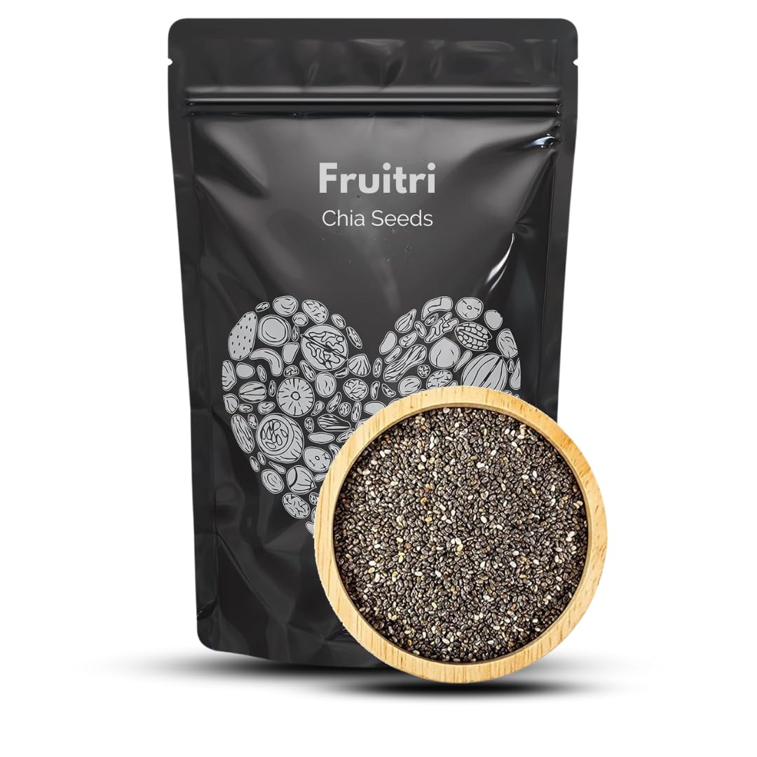 Fruitri Premium Chia Seeds for Eating, fiber rich, Raw chia seeds, Healthy Snacks