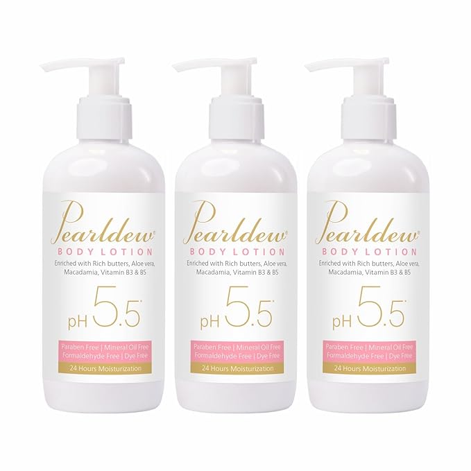 Pearldew Body Lotion - 300 ml | With Aloe, Avocado & Butters | pH 5.5 | Pack of 3
