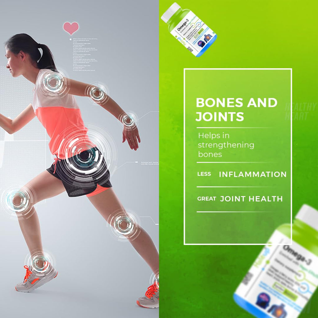 Haleup Omega 3 from Haleup INC USA 500 mg || Enriched with EPA/DHA || Healthy Heart|| Brain|| Immunity- 60 Capsules