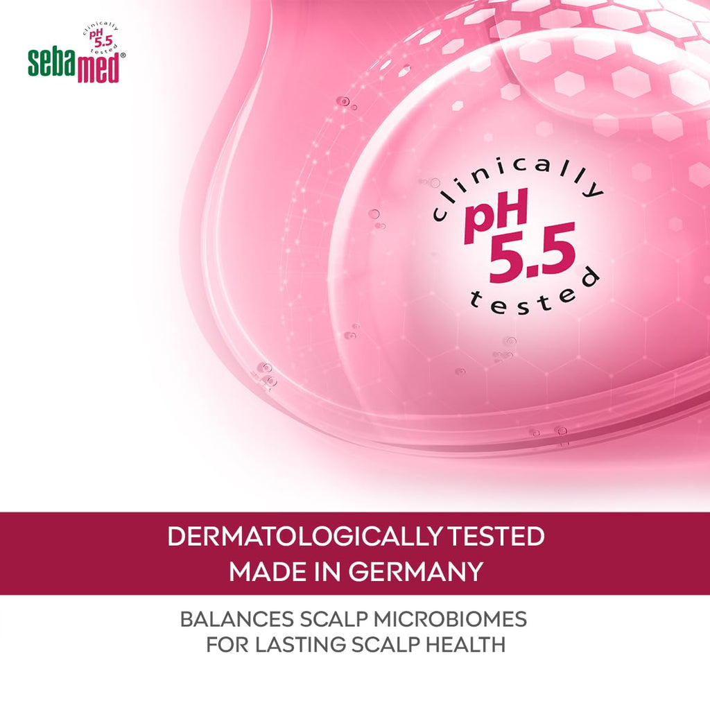 Sebamed Anti Hairloss Shampoo 200 ml|pH 5.5|Reduces Hairloss|Caffeine & Gingko Biloba| Hairfall| men & women |phthalates SLS and parabens free l Soap free l Toxin free l Clinically proven l