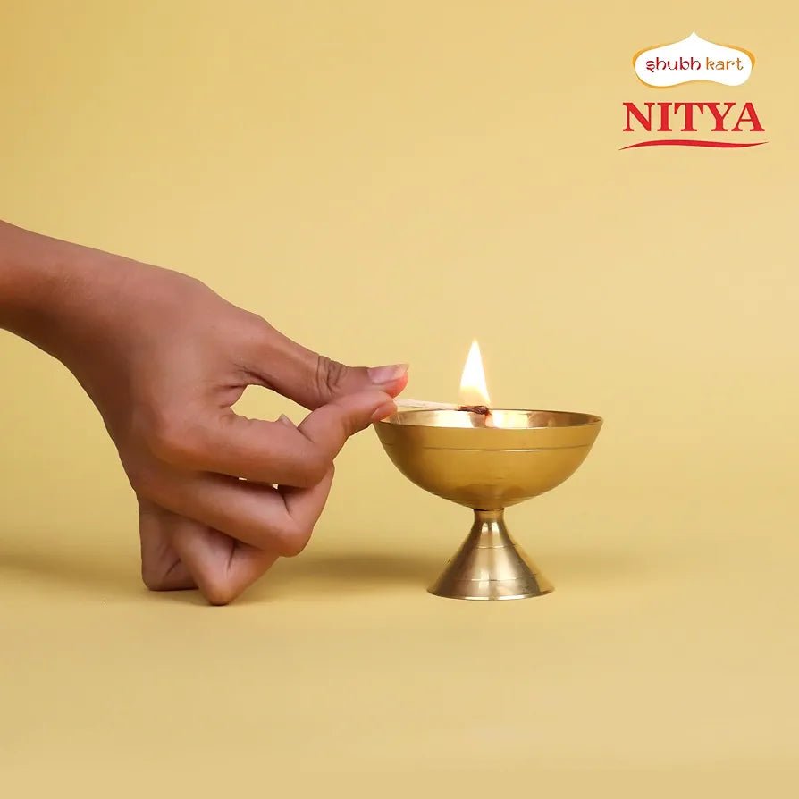 Shubhkart Nitya Pyali Diya 74 Gm Oil Lamp Pyali Stand